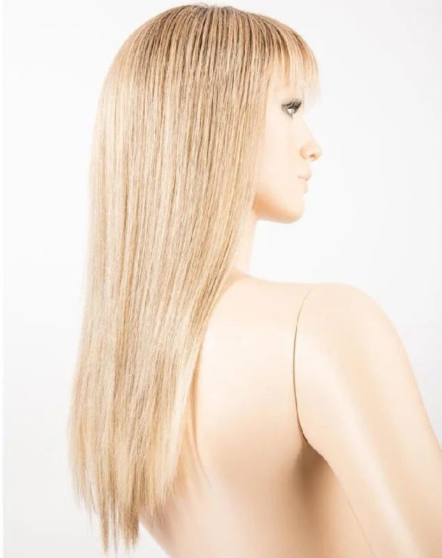 SANDY BLONDE ROOTED | Medium Honey Blonde, Light Ash Blonde, and Lightest Reddish Brown blend with Dark Roots