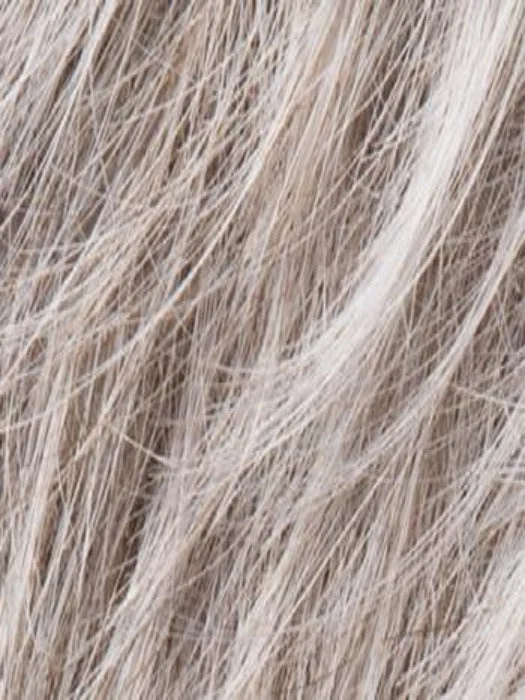 Dark Snow Rooted | Pure Silver White with 10% Medium Brown & Silver White with 5% Light Brown blend with a dark root