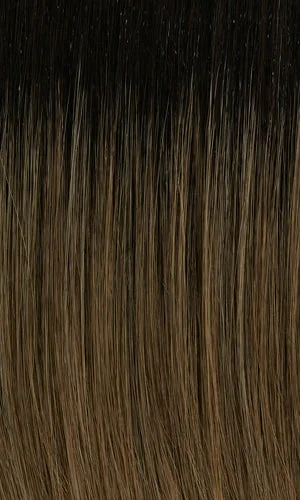 SESAME-Ash brown with gold blonde highlights and dark brown roots