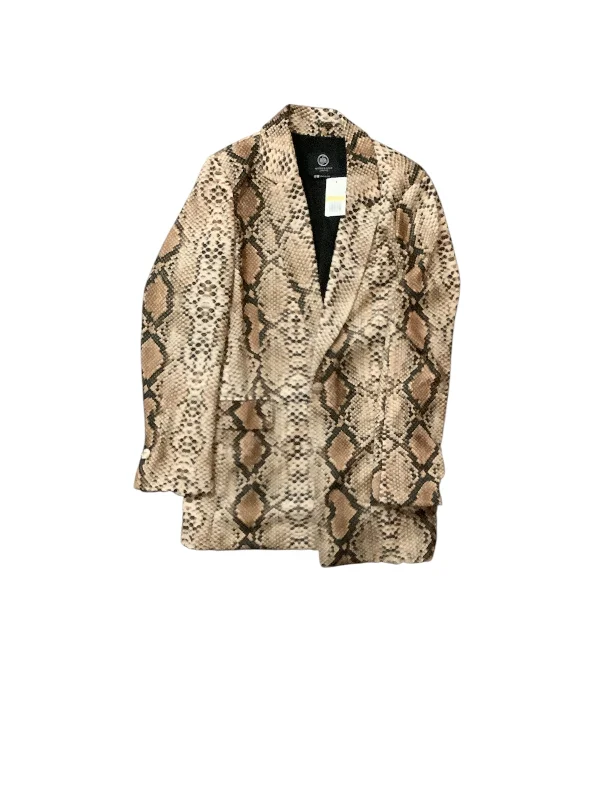 Blazer By Clothes Mentor In Snakeskin Print, Size: M