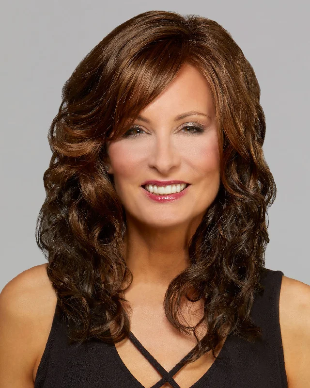 Glueless Human Hair Wigs for Thinning Hair-Hollywood | Lace Front Synthetic Wig by Mane Attraction Glueless Human Hair Wigs for Thinning Hair-Hollywood | Lace Front Synthetic Wig by Mane Attraction