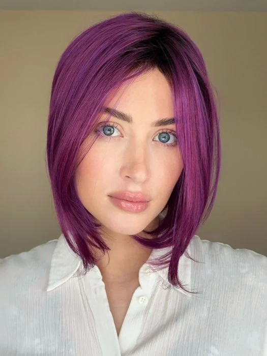 Synthetic Wigs for a Chic Look-Midnight Berry | HF Synthetic Wig (Basic Cap)