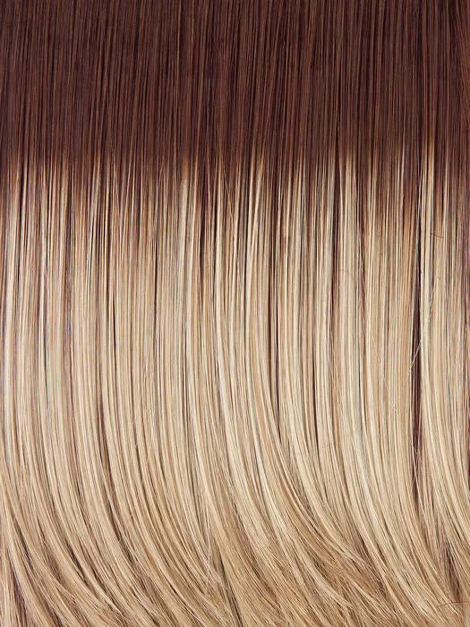 SS14/88 Golden Wheat | Medium Blonde streaked with Pale Gold highlights,  Medium Brown roots