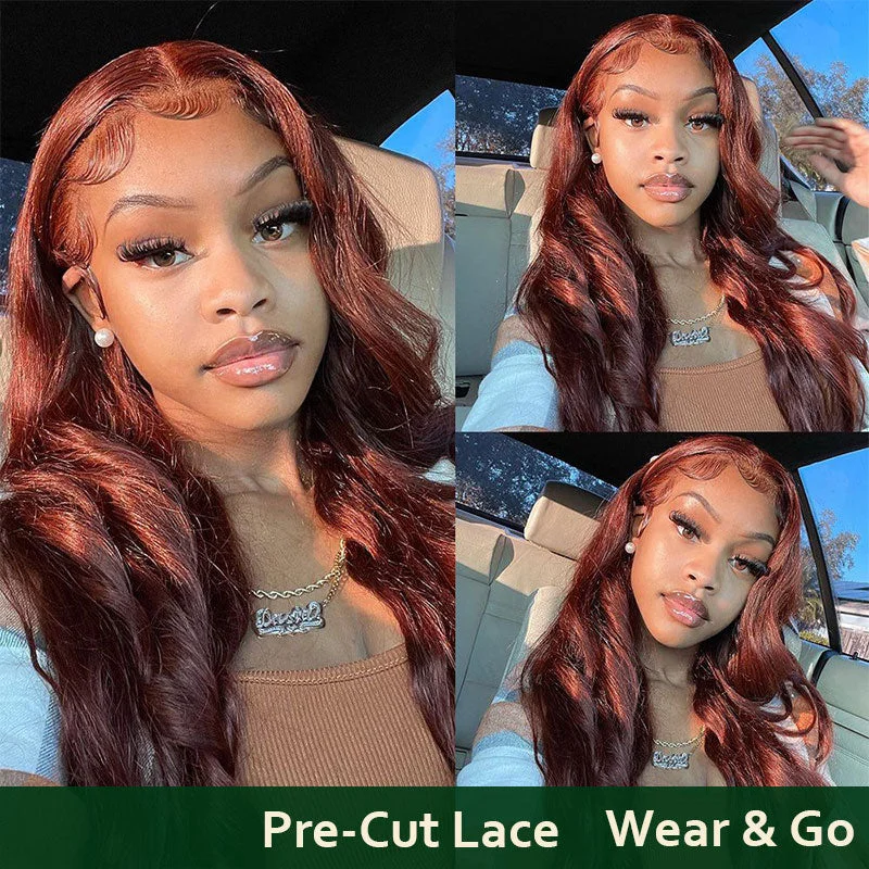 Klaiyi 200% Density Thick Body Wave Put on and Go Glueless Color Wig Flash Saletop-rated no lace wigs, best wigs, high-quality no lace wigs, top-rated glueless wigs