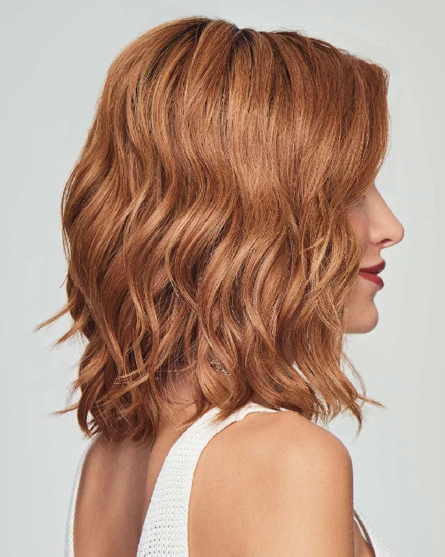 Synthetic Wigs for Women with Short Hair-Simmer Elite-Petite | Lace Front & Monofilament Top Synthetic Wig by Raquel Welch