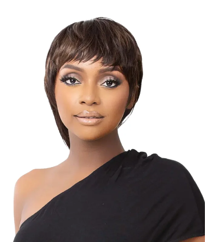 Glueless Human Hair Wigs with Adjustable Straps-ItsaWig Premium Synthetic Full Wig-- Shag 1 Glueless Human Hair Wigs with Adjustable Straps-ItsaWig Premium Synthetic Full Wig-- Shag 1