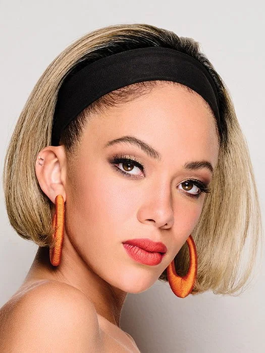 Synthetic Wigs for Weddings-Classic Bob Headband Wig | Synthetic Hairpiece