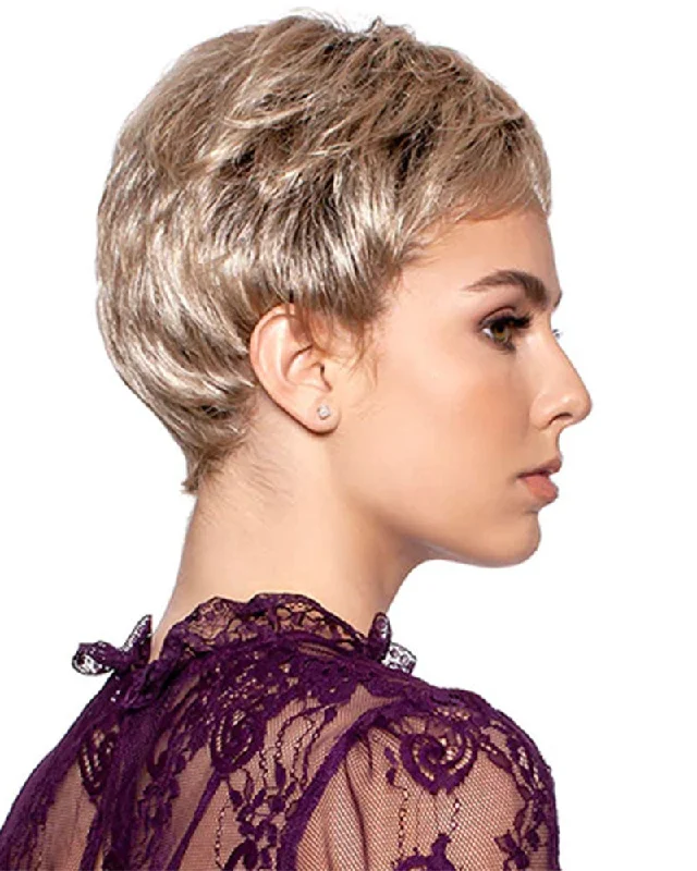 Synthetic Wigs for Women with Busy Lifestyles-Monica Petite (Exclusive) | Monofilament Synthetic Wig by Wig Pro