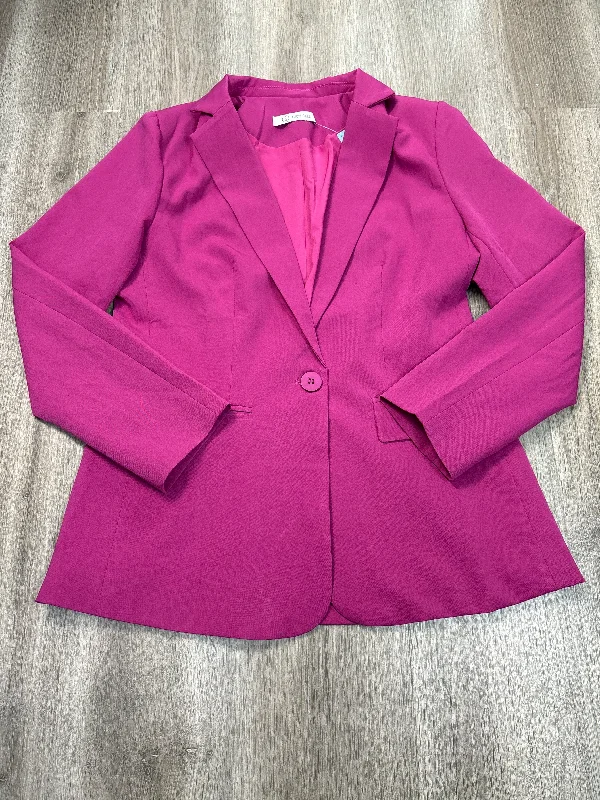 Blazer By Clothes Mentor In Pink, Size: M