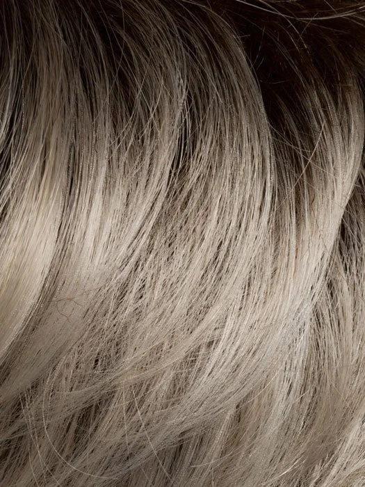 LIGHT CHAMPAGNE ROOTED | Light Beige Blonde Medium Honey Blonde and Platinum Blonde blend with Dark Roots