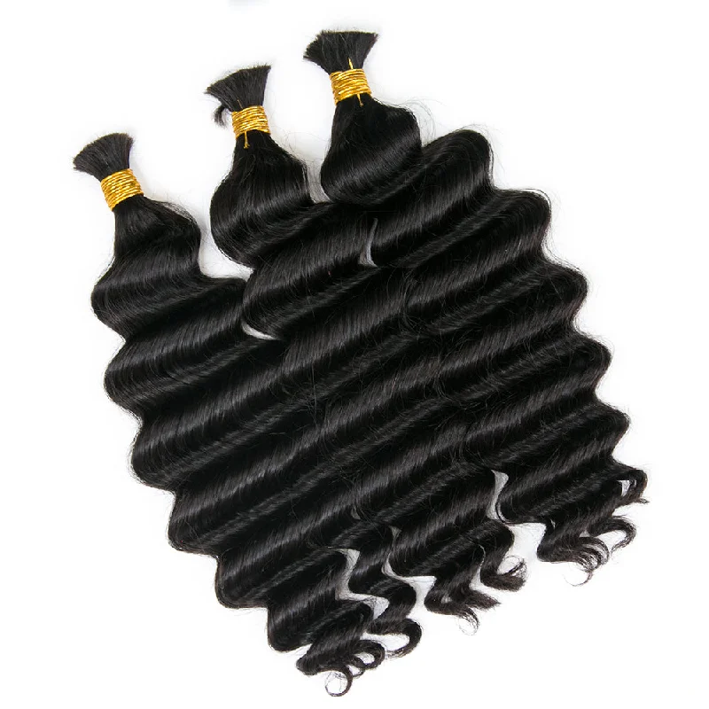 Premium Bulk Human Braiding Hair--Double Drawn Burmese Loose Deep Wave Human Braiding Hair crochet braids, crochet locs, premium crochet braids, high-quality locs Premium Bulk Human Braiding Hair--Double Drawn Burmese Loose Deep Wave Human Braiding Hair crochet braids, crochet locs, premium crochet braids, high-quality locs