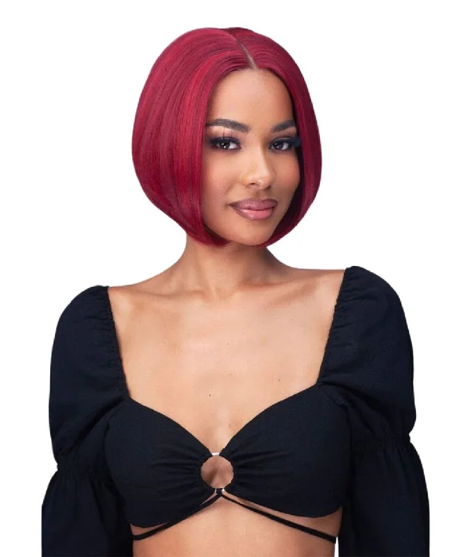 Wear & Go Glueless Wigs with Pre-Plucked Hairline-Natural-Looking No Lace Wigs--Bobbi Boss 13X4 Glueless Lace Front Wig- Mlf447 Vixie