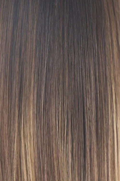 Marble Brown-R | Dark Brn rooted, Medium Brown and Light Honey Brown 50/50 blend
