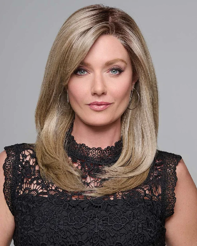 Glueless Human Hair Wigs for a Glamorous Look-Dress Rehearsal-Petite/Average | Lace Front & Monofilament Part Synthetic Wig by Raquel Welch