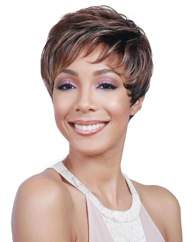 Glueless Human Hair Wigs for Natural Styles-Nella | Synthetic Wig by Bobbi Boss