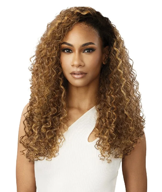 Glueless Human Hair Wigs for Hot Weather-Outre Quick Weave Half Wig -Nicolette