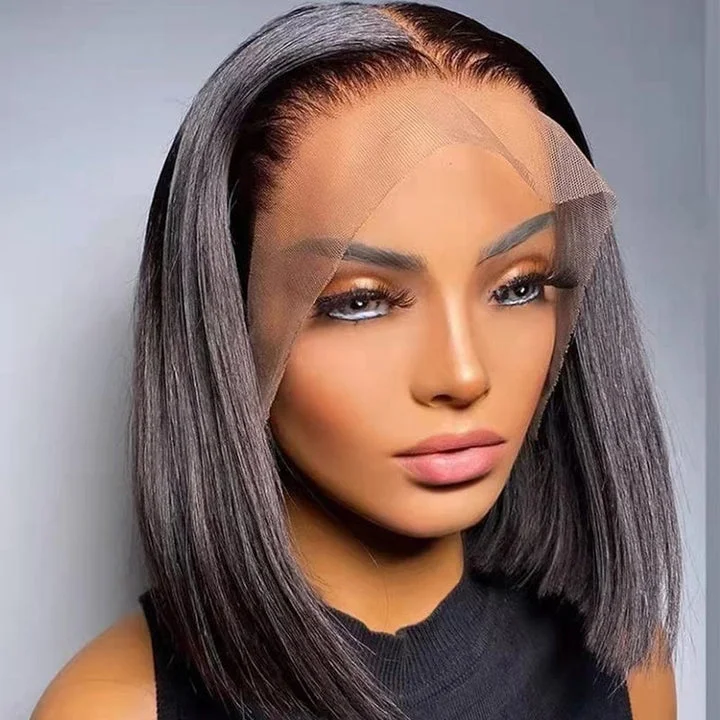 Wear & Go Glueless Wigs with Highlights-Natural-Looking No Lace Wigs--Sunber High Quality Blunt Cut Bob Wigs Lace Frontal Pre-plucked 5*5 HD Lace Closure Human Hair Wigs Wear & Go Glueless Wigs with Highlights-Natural-Looking No Lace Wigs--Sunber High Quality Blunt Cut Bob Wigs Lace Frontal Pre-plucked 5*5 HD Lace Closure Human Hair Wigs