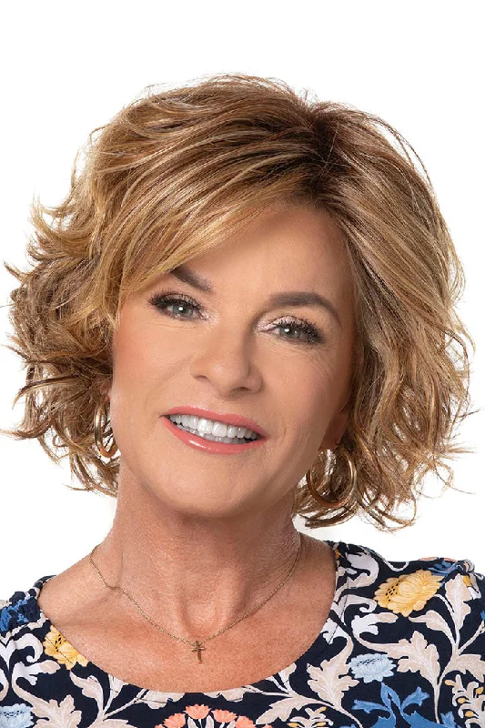 Synthetic Wigs for Natural-Looking Curls-Exceptional You Wig by Toni Brattin | Heat Friendly Synthetic Hair | Large Cap