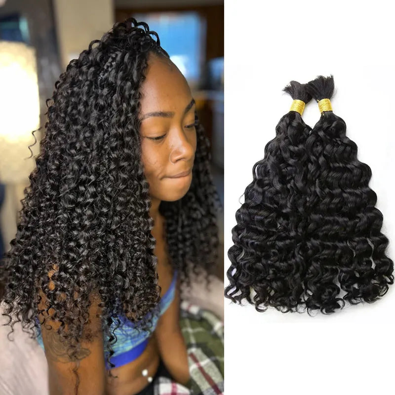Premium Bulk Human Braiding Hair--Double Drawn Burmese Natural Wave Human Braiding Hair crochet braids, crochet locs, premium crochet braids, high-quality locs Premium Bulk Human Braiding Hair--Double Drawn Burmese Natural Wave Human Braiding Hair crochet braids, crochet locs, premium crochet braids, high-quality locs