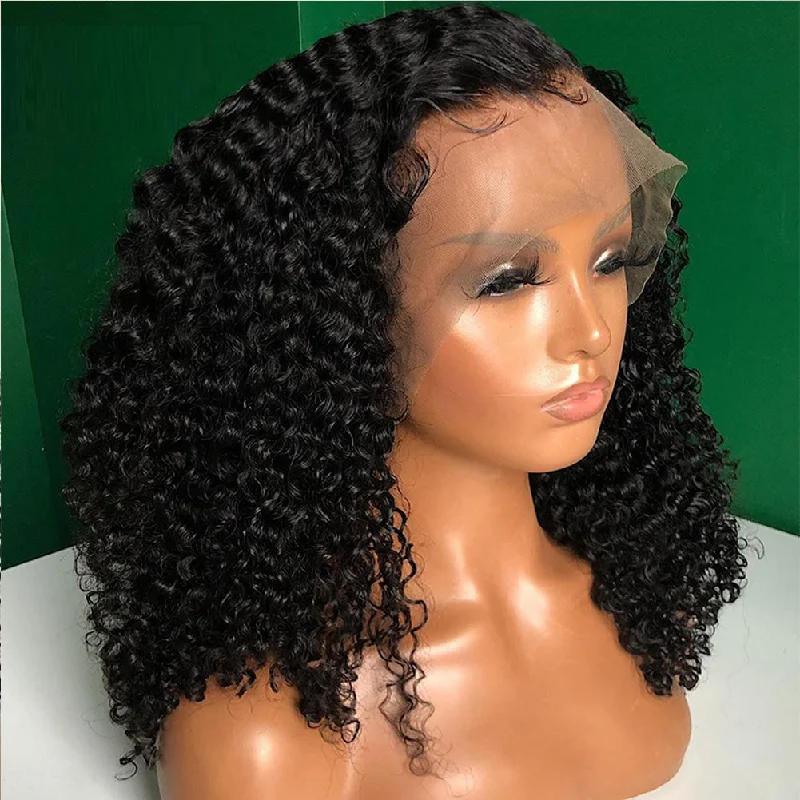 Premium Wig - Kicky Locks Small Curly Front Lace Wigtop-rated no lace wigs, best wigs, high-quality no lace wigs, top-rated glueless wigs