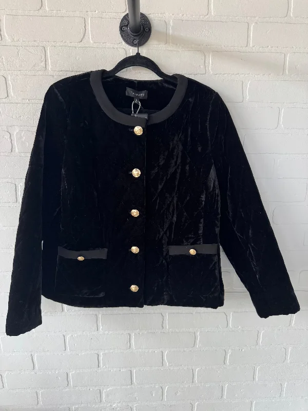 Blazer By Talbots In Black & Gold, Size: L