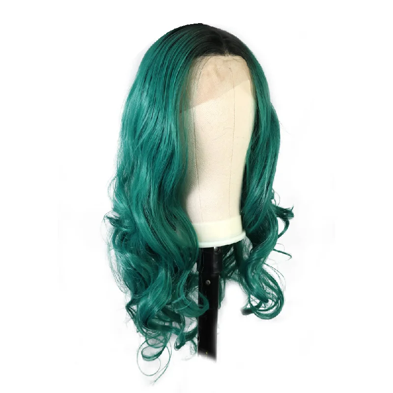 Premium Wig - Emerald Green Sleek Extra Long Lace Front Wigtop-rated no lace wigs, best wigs, high-quality no lace wigs, top-rated glueless wigs