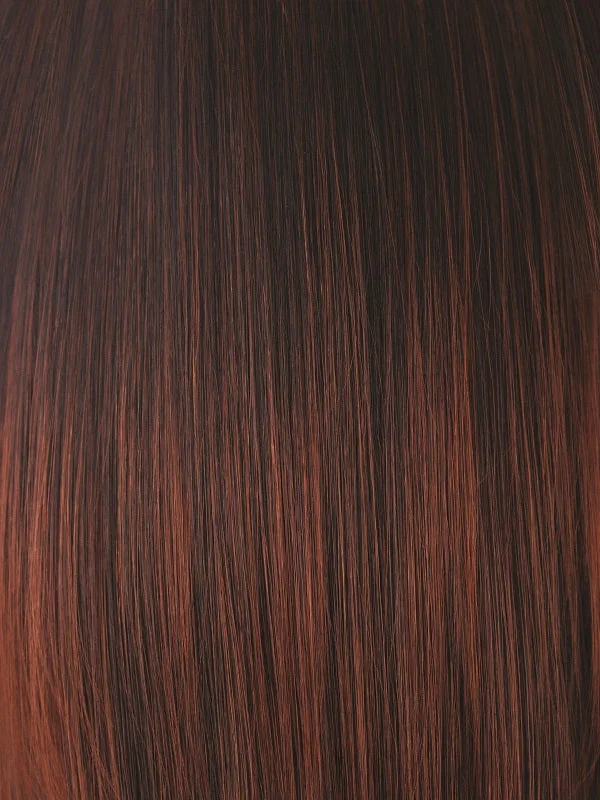 BURGUNDY ROSA | Darkest Brown Roots w/Burgundy Tips