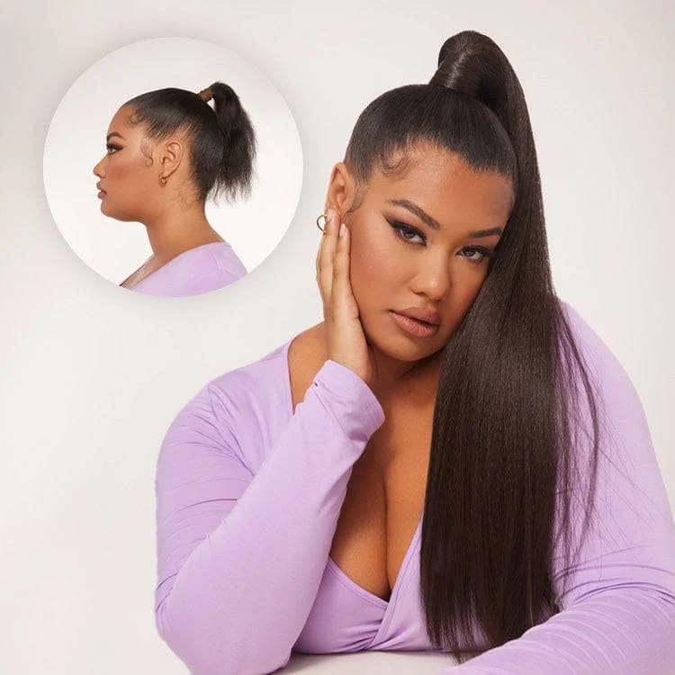 clip-in ponytail extensions, premium ponytail extensions, high-quality clip-in ponytails, 100% human hair ponytails---Miya Ponytail Extension clip-in ponytail extensions, premium ponytail extensions, high-quality clip-in ponytails, 100% human hair ponytails---Miya Ponytail Extension
