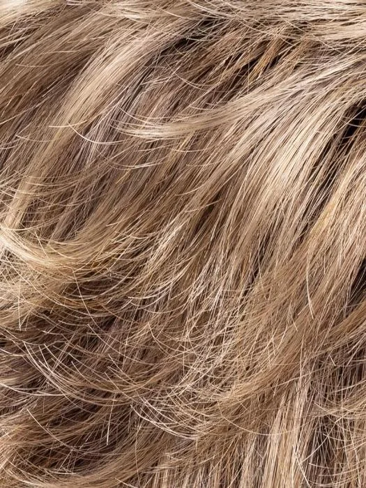 SANDY BLONDE ROOTED 24..14.16 | Medium Honey Blonde, Light Ash Blonde, and Lightest Reddish Brown blend with Dark Roots