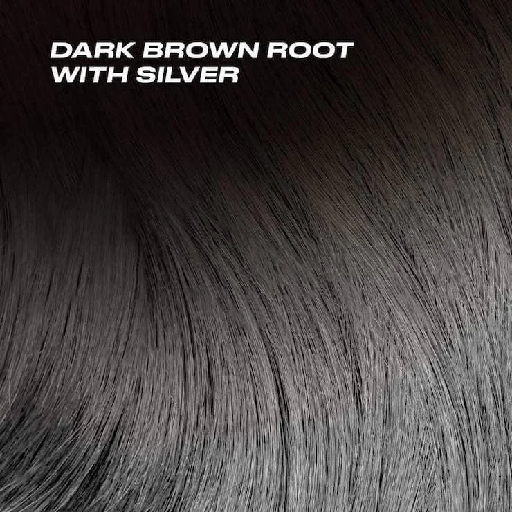 Dark Brown Root with Silver