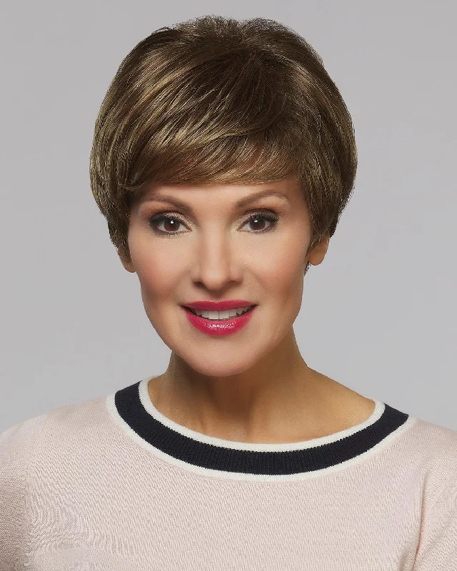 Glueless Human Hair Wigs for Women with Round Faces-Annette | Synthetic Wig by Henry Margu