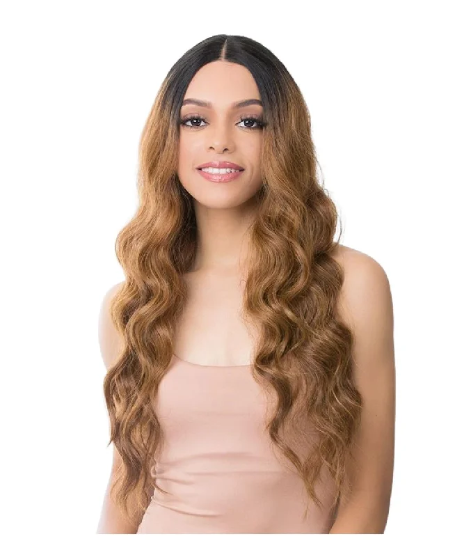 Glueless Human Hair Wigs for Volume-Itsawig Human Hair Mix Full Hd Lace Wig- Romance Curl 26"