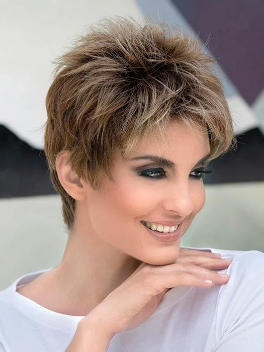 Glueless Human Hair Wigs with Natural Shine-Penelope | Synthetic Wig (Basic Cap)