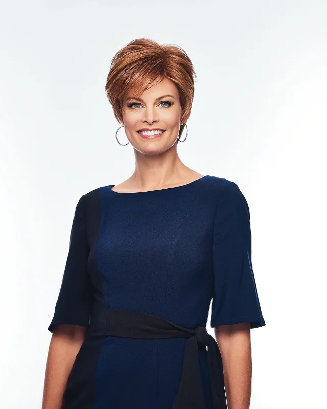 Glueless Human Hair Wigs with a Flawless Look-Instant Short Cut Wig by Hairdo | Heat Friendly Synthetic Hair | Average Cap Glueless Human Hair Wigs with a Flawless Look-Instant Short Cut Wig by Hairdo | Heat Friendly Synthetic Hair | Average Cap