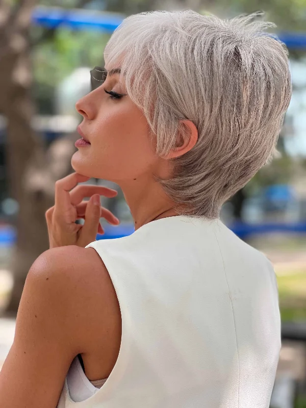 Synthetic Wigs with Voluminous Curls-Napoli | Synthetic Lace Front Wig (Mono Top)