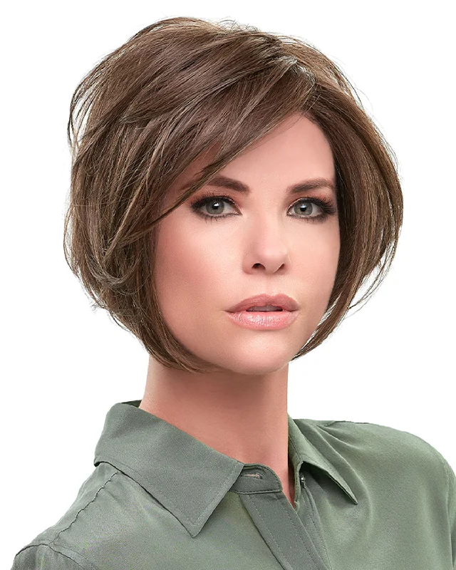 Glueless Human Hair Wigs with Minimal Maintenance-Ignite-Large (Exclusive) | Lace Front Synthetic Wig by Jon Renau Glueless Human Hair Wigs with Minimal Maintenance-Ignite-Large (Exclusive) | Lace Front Synthetic Wig by Jon Renau