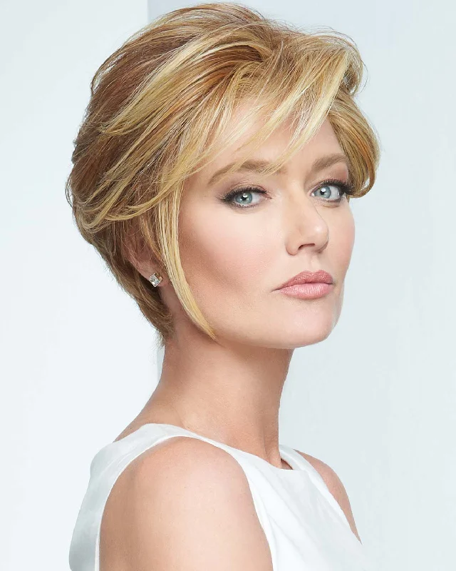 Synthetic Wigs for a Retro Style-Go To Style | Lace Front & Monofilament Part Synthetic Wig by Raquel Welch