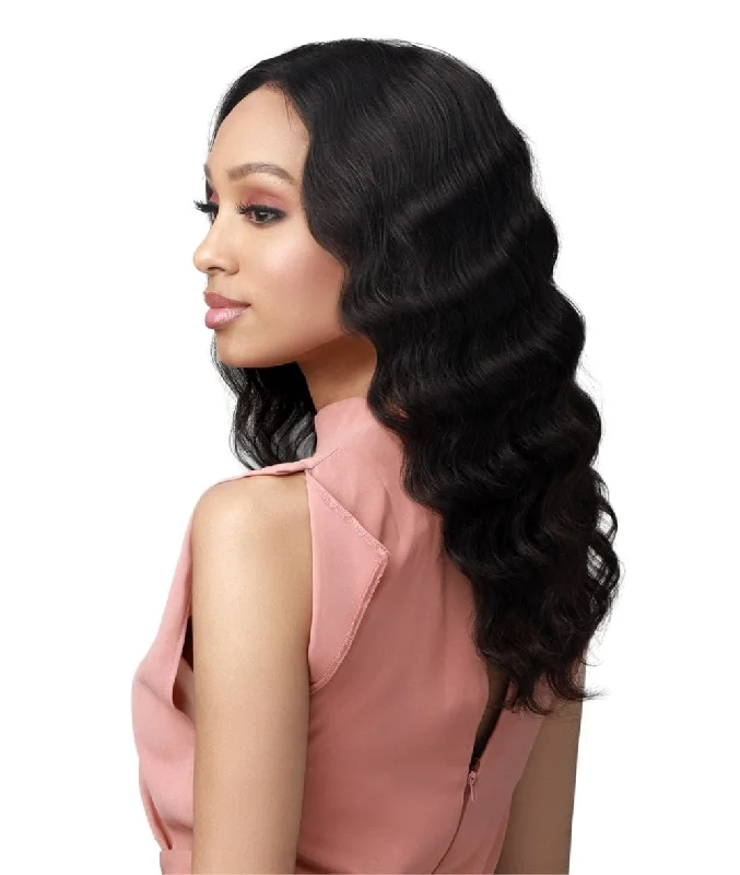 Wear & Go Glueless Wigs with Natural Texture-Natural-Looking No Lace Wigs--Bobbi Boss 100% Unprocessed Human Hair 13  X 5  Lace Wig Elaine