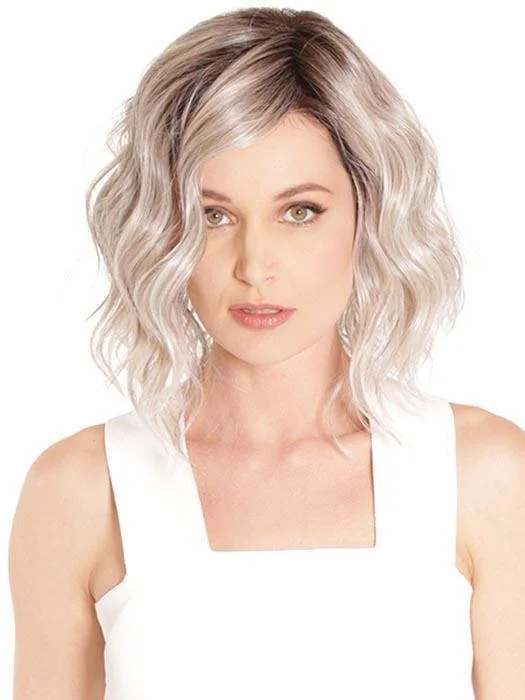 Glueless Human Hair Wigs with Natural Body-Vienna Roast | Synthetic Lace Front Wig | CLOSEOUT