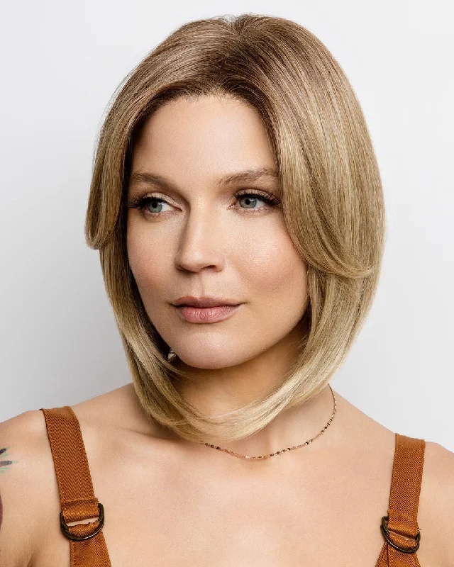 Glueless Human Hair Wigs for Special Occasions-Findley (Exclusive) | Lace Front & Monofilament Top Synthetic Wig by Amore