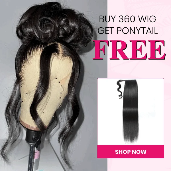 Flash Sale | Buy 360 Lace Wig Get Ponytail for Freetop-rated no lace wigs, best wigs, high-quality no lace wigs, top-rated glueless wigs
