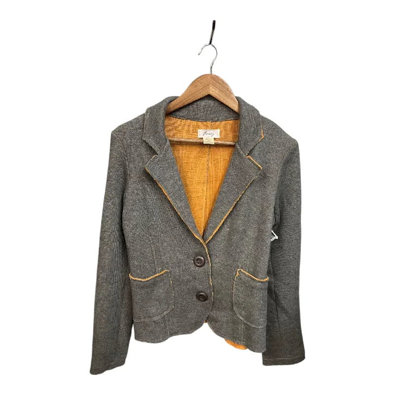 Blazer By Clothes Mentor In Grey, Size: M