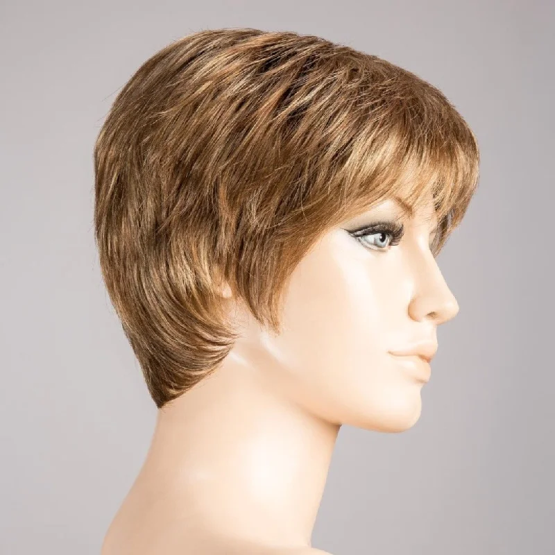 LIGHT BERNSTEIN ROOTED | Light Auburn Light Honey Blonde and Light Reddish Brown blend and Dark Roots