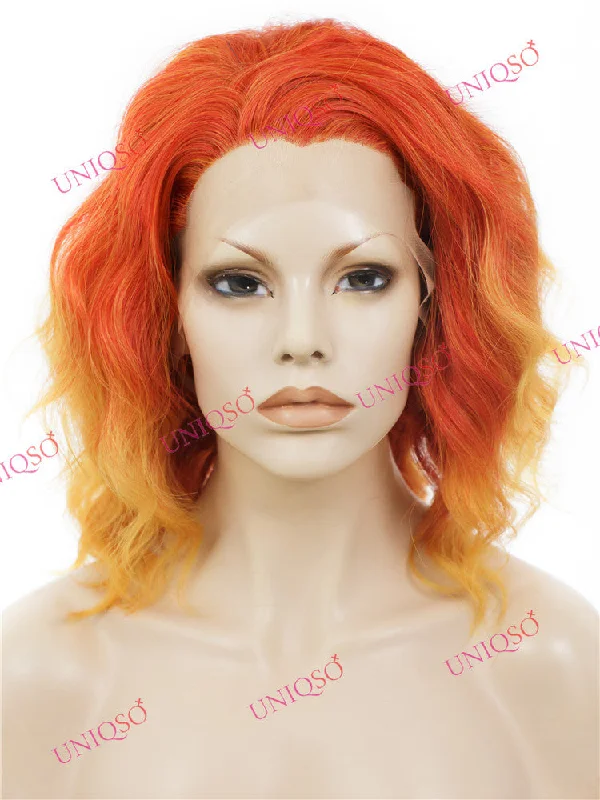 Premium Wig -  Lace Front Cherry Red Wig (Cascading Curls)top-rated no lace wigs, best wigs, high-quality no lace wigs, top-rated glueless wigs