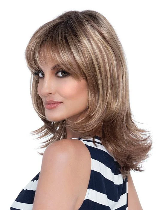 Glueless Human Hair Wigs for Different Face Shapes-Nadia Petite | Synthetic Wig (Mono Part) Glueless Human Hair Wigs for Different Face Shapes-Nadia Petite | Synthetic Wig (Mono Part)