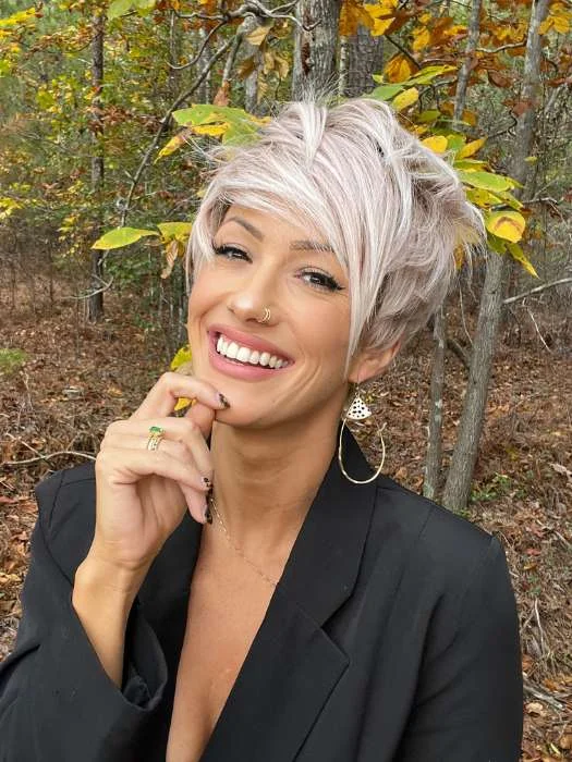 Synthetic Wigs with Curls-Link |  HF Synthetic Lace Front Wig (Mono Part)