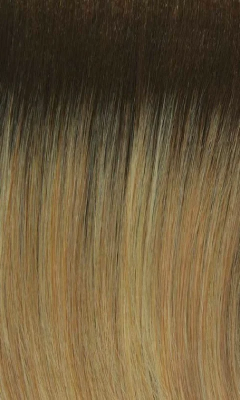 25GR | Golden blonde highlighted blend with subtle hints of strawberry and chestnut roots