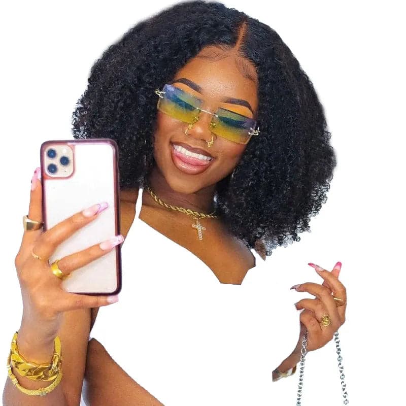 Premium No Lace Wigs Collection---Teni - Brazilian Multi-Texture Curly 5X5 Lace Closure Wig Premium No Lace Wigs Collection---Teni - Brazilian Multi-Texture Curly 5X5 Lace Closure Wig