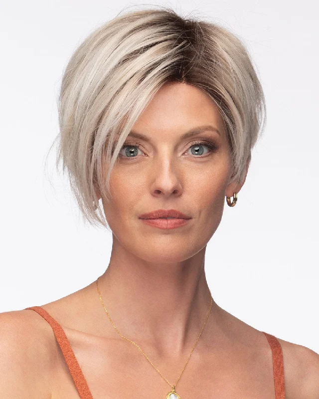 Synthetic Wigs with Frizzy Curls-Vale | Monofilament Part Synthetic Wig by Estetica