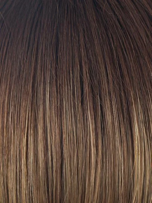 MOCHACCINO R | Rooted Dark with Light Brown base with Strawberry Blonde highlights